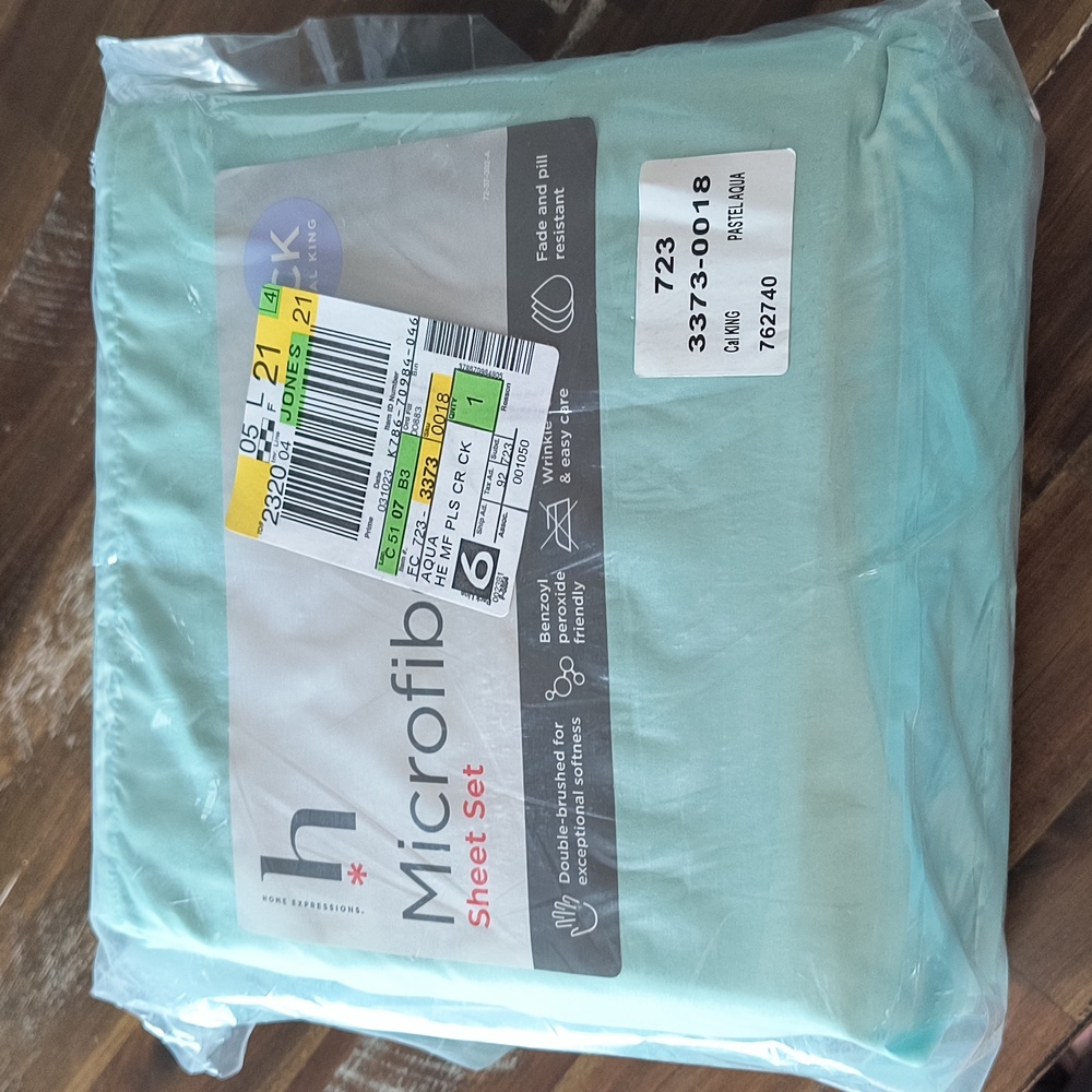 Home Expressions California King Microfiber Plus sheet set